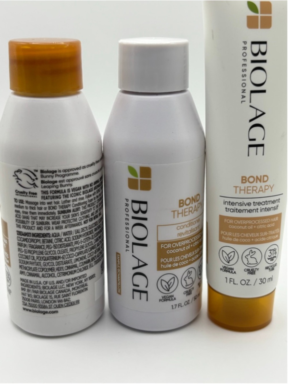 Biolage Bond Therapy Travel Set Shampoo Conditioner Treatment 3pc New - Picture 4 of 5